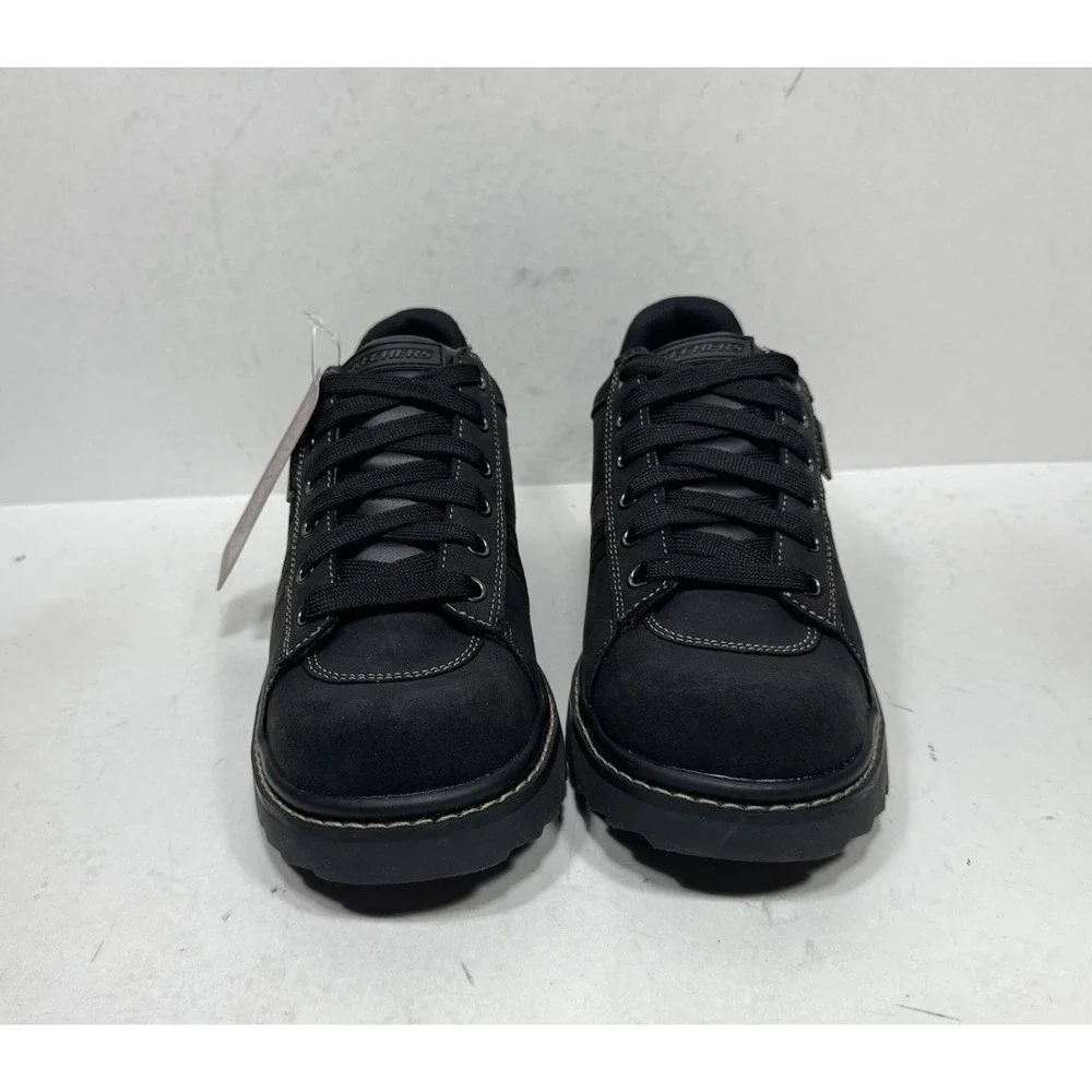 Skechers Jammers Chunky Oxford Women's Size 8 45953 Black Shoes
